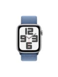 Apple Watch SE (2023) GPS + Cellular, 44mm, Sport Loop, One Size, Silver/Winter Blue
