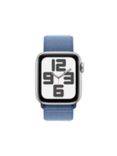 Apple Watch SE (2023) GPS, 40mm, Sport Loop, One Size, Silver/Winter Blue