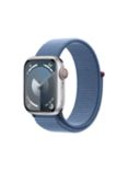 Apple Watch Series 9 GPS + Cellular, 41mm, Aluminium Case, Sport Loop, One Size, Silver/Winter Blue