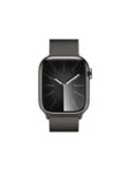 Apple Watch Series 9 GPS + Cellular, 41mm, Stainless Steel Case, Milanese Loop, Graphite