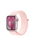 Apple Watch Series 9 GPS + Cellular, 41mm, Aluminium Case, Sport Loop, One Size, Pink/Light Pink