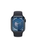 Apple Watch Series 9 GPS, 45mm, Aluminium Case, Sport Band, Medium-Large, Midnight