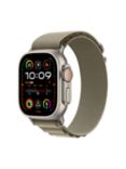 Apple Watch Ultra 2 GPS + Cellular, 49mm Titanium Case with Alpine Loop, Small, Olive