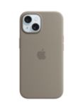 Apple Silicone Case with MagSafe for iPhone 15, Clay