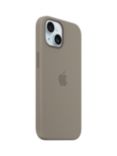 Apple Silicone Case with MagSafe for iPhone 15, Clay