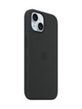 Apple Silicone Case with MagSafe for iPhone 15, Black