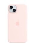 Apple Silicone Case with MagSafe for iPhone 15 Plus, Light Pink