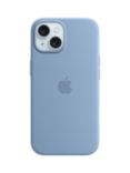 Apple Silicone Case with MagSafe for iPhone 15, Winter Blue