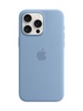 Apple Silicone Case with MagSafe for iPhone 15 Pro Max, Winter Blue