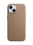 Apple FineWoven Case with MagSafe for iPhone 15, Taupe