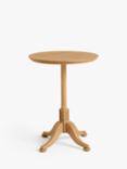 John Lewis Clemence Pedestal Side Table, Natural Oak