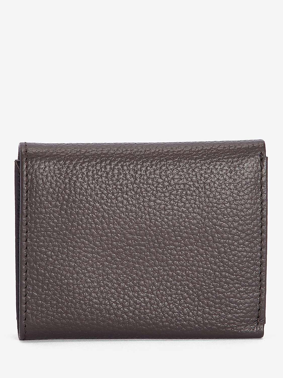 Buy Barbour Tabert Leather Bi-Fold Wallet, Chocolate Online at johnlewis.com