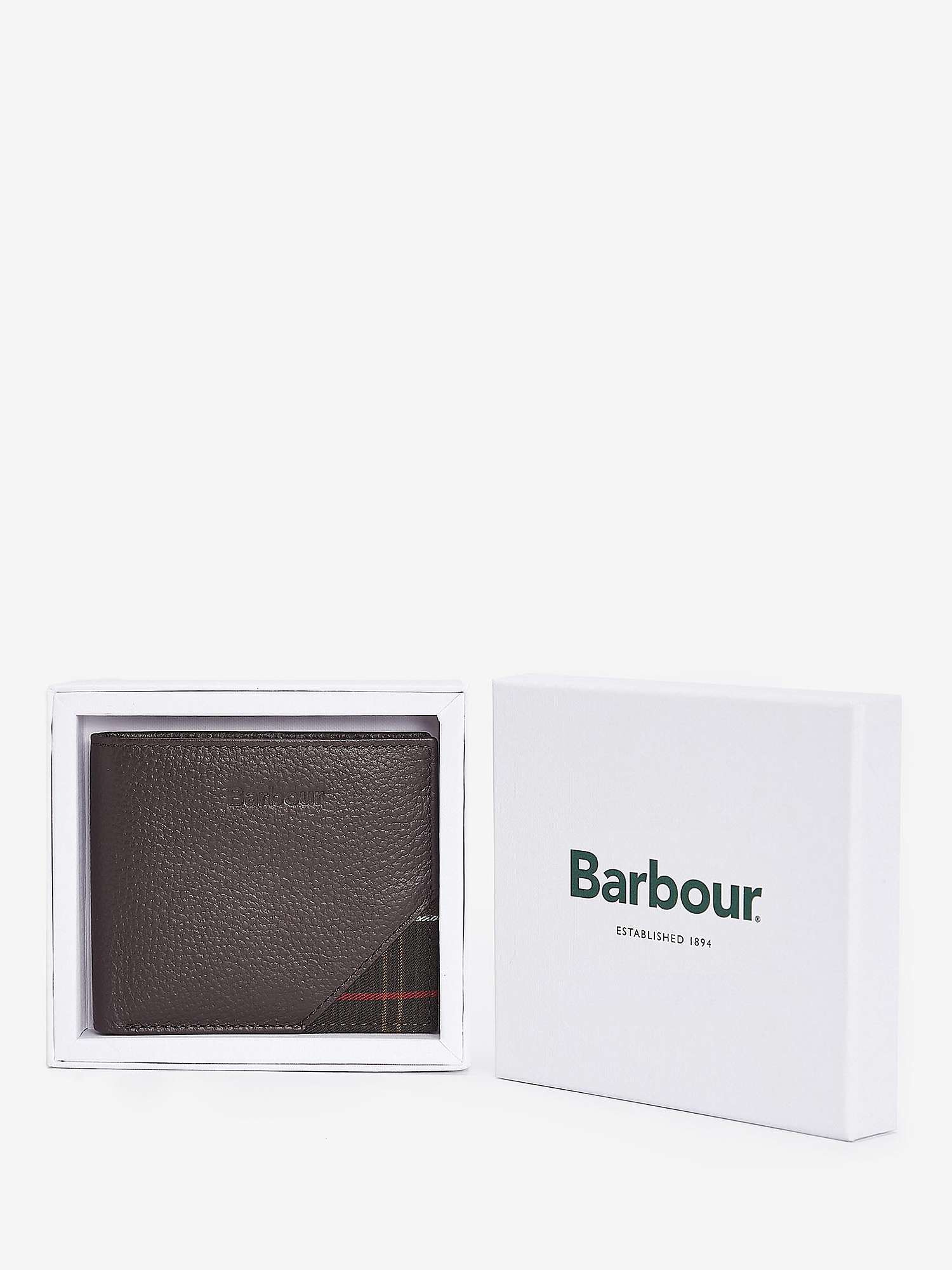 Buy Barbour Tabert Leather Wallet, Chocolate Online at johnlewis.com