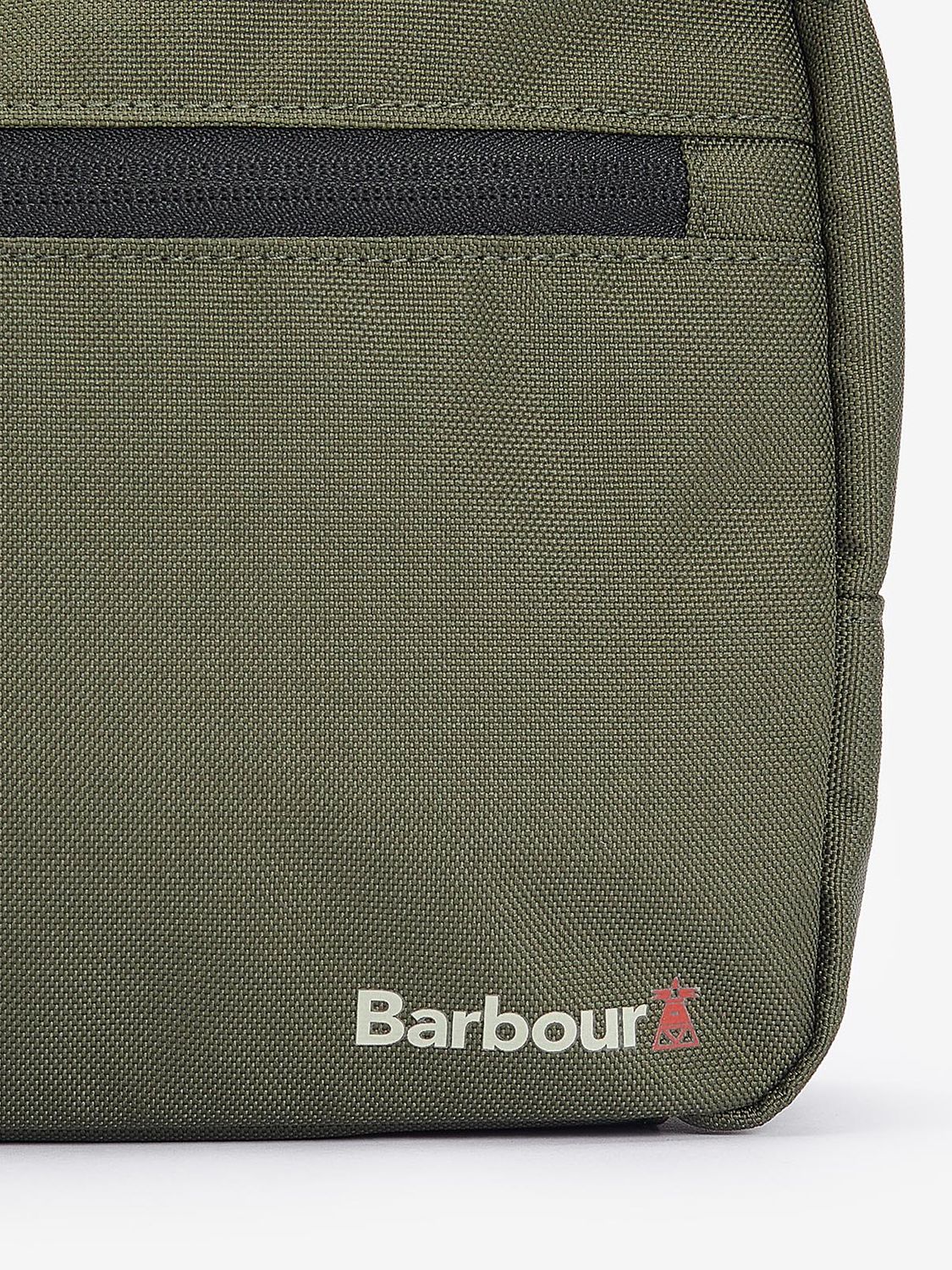 Barbour Arwin Wash Bag, Olive/Black