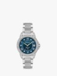 Bulova 96R215 Marine Bracelet Watch, Silver/Blue