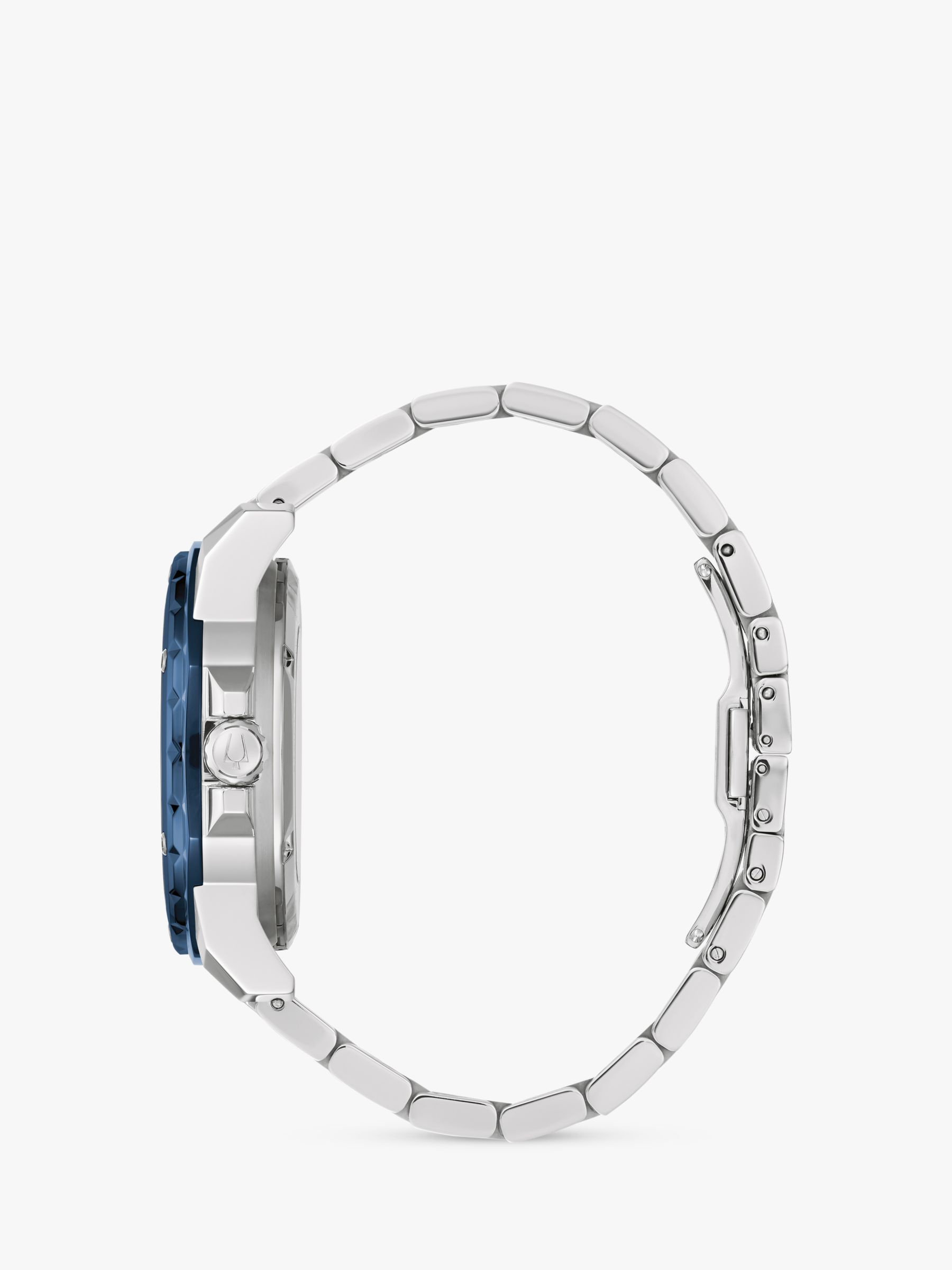 Buy Bulova 98A302 Men's Marine Star Automatic Heartbeat Bracelet Strap Watch, Silver Online at johnlewis.com