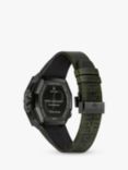 Bulova 98B355 Men's Series X Special Edition Precisionist Leather Strap Watch, Black