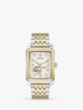 Bulova 98A308 Men's Sutton Automatic Heartbeat Bracelet Strap Watch, Silver/Gold