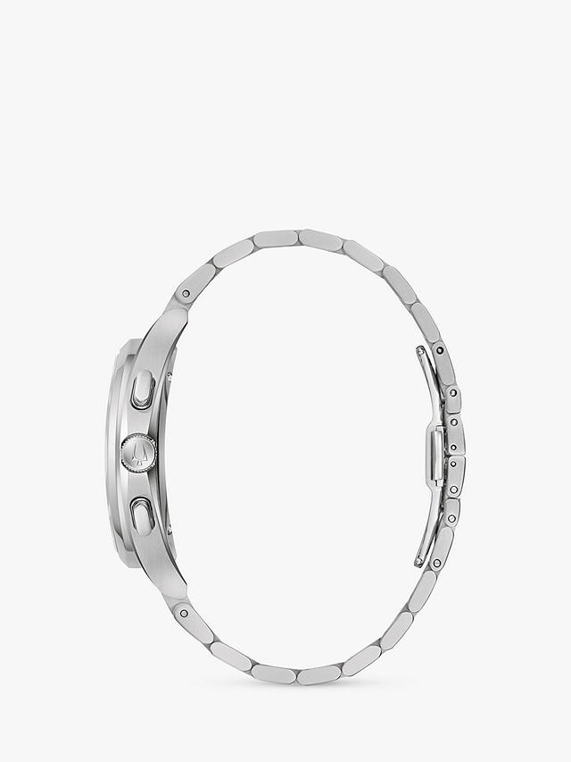 Bulova Men's Curv Chronograph Bracelet Strap Watch, Grey 96A298