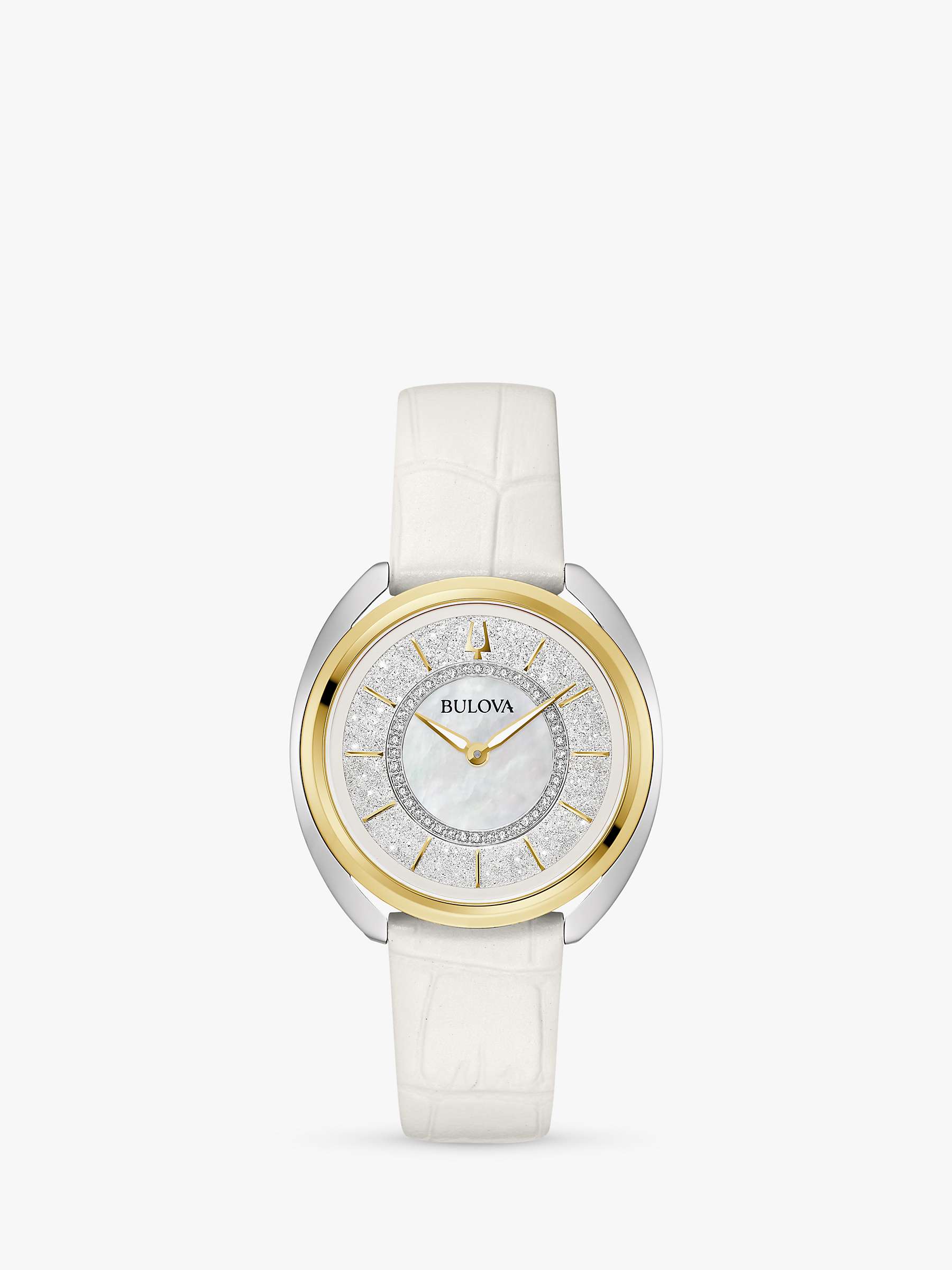 Buy Bulova 98X134 Women's Classic Duality Interchangeable Strap Watch, Gold/Silver Online at johnlewis.com