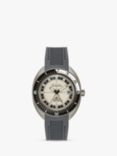 Bulova 98B407 Men's Oceanographer Silicone Strap Watch, Grey