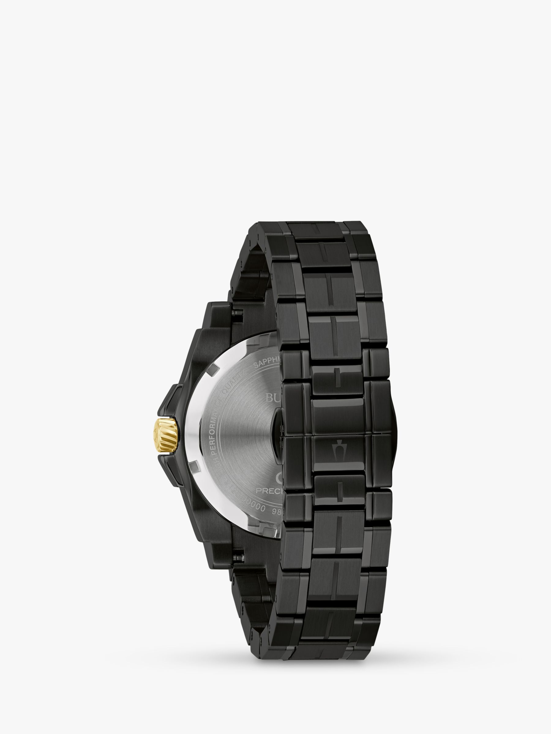 Buy Bulova 98B408 Men's Icon Precisionist Bracelet Strap Watch, Black Online at johnlewis.com