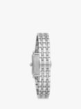 Bulova Women's Sutton Diamond Bracelet Strap Watch, Silver/Blue Mother-of-Pearl 96P245