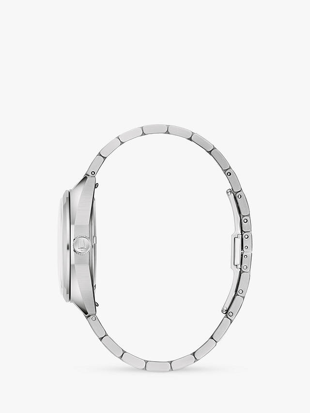Bulova 96K112 Men's Limited Edition Jet Star Bracelet & Leather Strap Watch, Silver