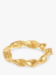 Orelia Ribbon Twist Band Ring, Gold