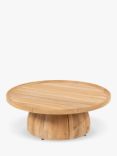 4 Seasons Outdoor Pablo Round Garden Coffee Table, 60cm, FSC-Certified (Teak Wood), Natural