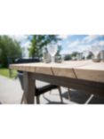 4 Seasons Outdoor Derby Rectangular Garden Dining Table, 240cm, FSC-Certified (Teak Wood), Natural/Anthracite