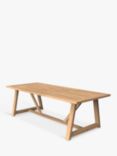 4 Seasons Outdoor Noah Rectangular Garden Dining Table, 260cm, FSC-Certified (Teak Wood), Natural