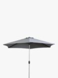 Gallery Direct Vazzano Tilt & Crank Parasol, 2.7m, Grey