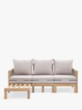 Gallery Direct Lindos Rope 3-Seater Pull-Out Garden Sofa, Natural