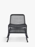Gallery Direct Sassano Garden Lounge Chair & Footstool, Black