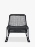 Gallery Direct Sassano Garden Lounge Chair & Footstool, Black