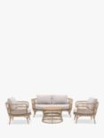 Gallery Direct Agadir 4-Seater Garden Lounge Set, Natural/Champagne