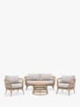 Gallery Direct Agadir 4-Seater Garden Lounge Set, Natural/Champagne