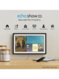 Amazon Echo Show 15 Smart Display with 15.6" Screen, Alexa Voice Recognition & Control, Fire TV & Remote Control