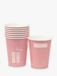 Talking Tables Bride Vibes Paper Cups, Pack of 8