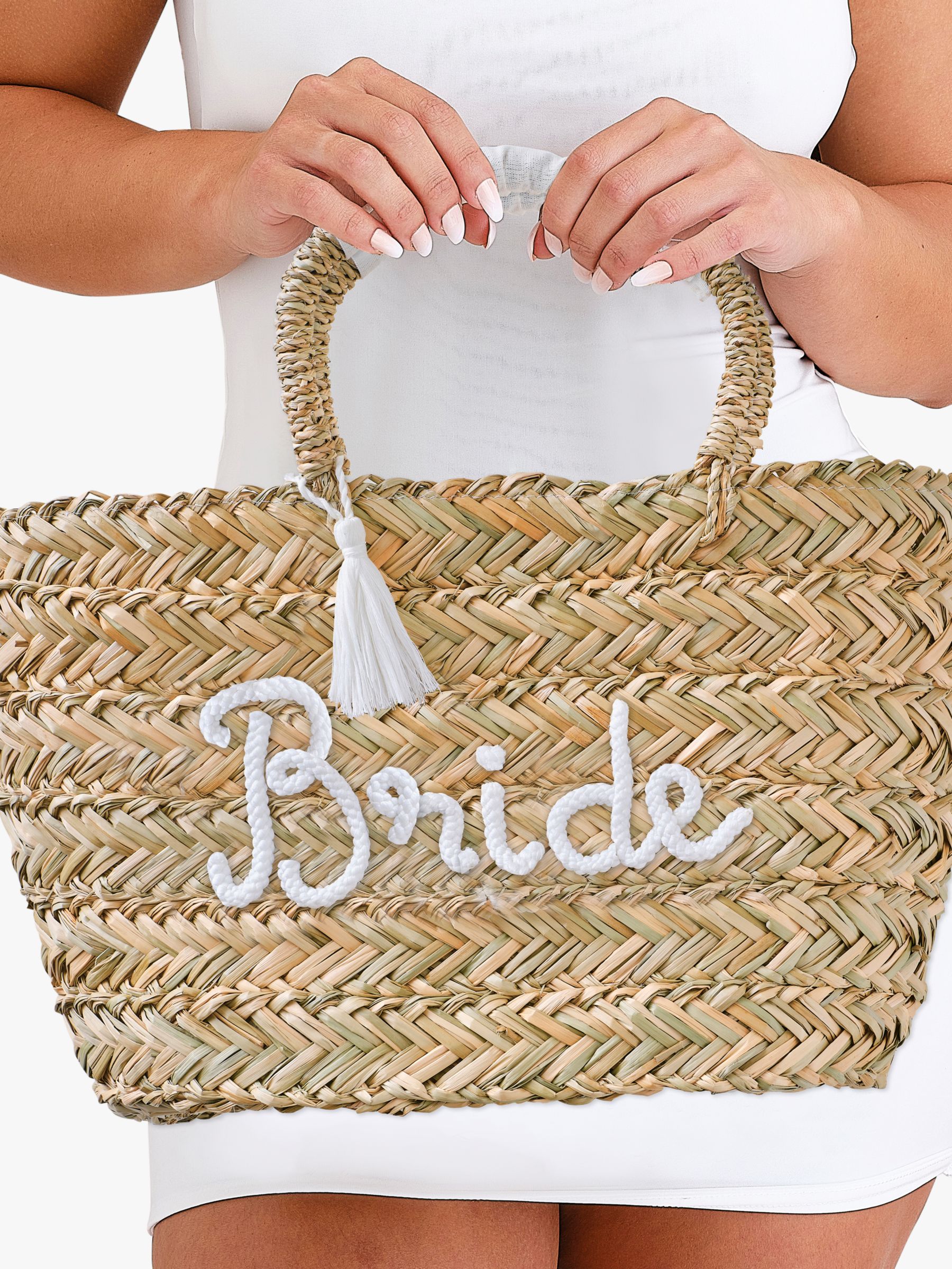 Buy Ginger Ray Rattan Bride Bag Online at johnlewis.com