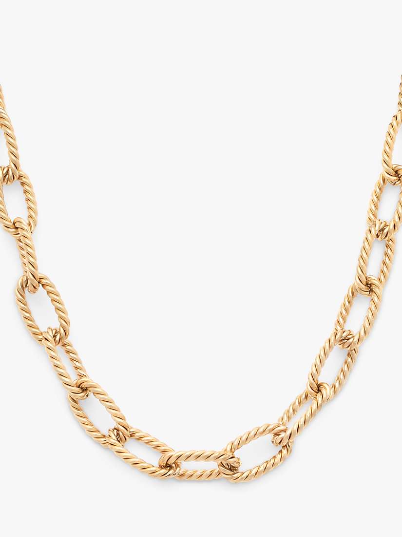 Buy Leah Alexandra Gigi Chain Link Necklace, Gold Online at johnlewis.com