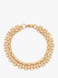 Leah Alexandra Panther Chain Bracelet, Gold