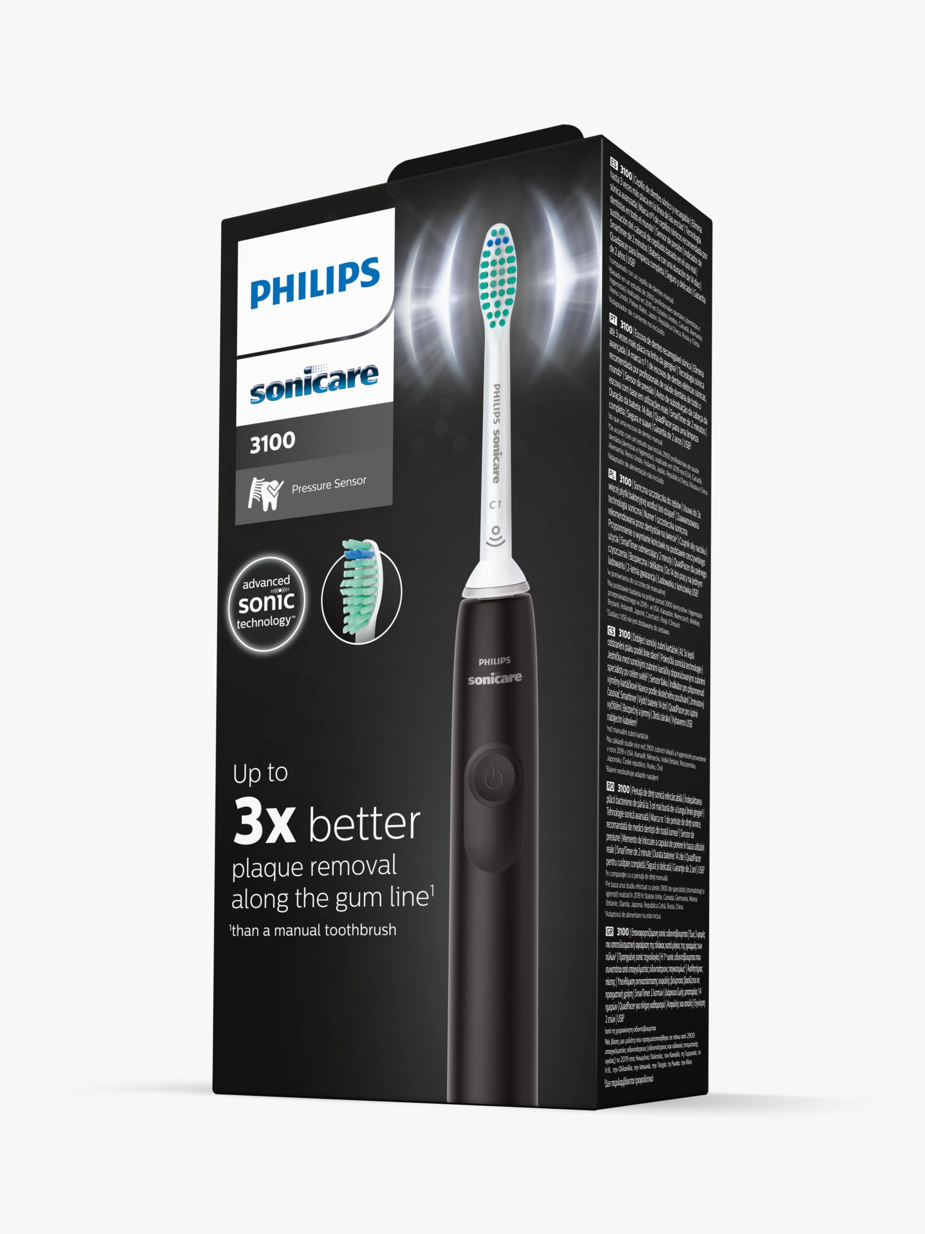 Philips Sonicare Series 3100 Electric Toothbrush, Black