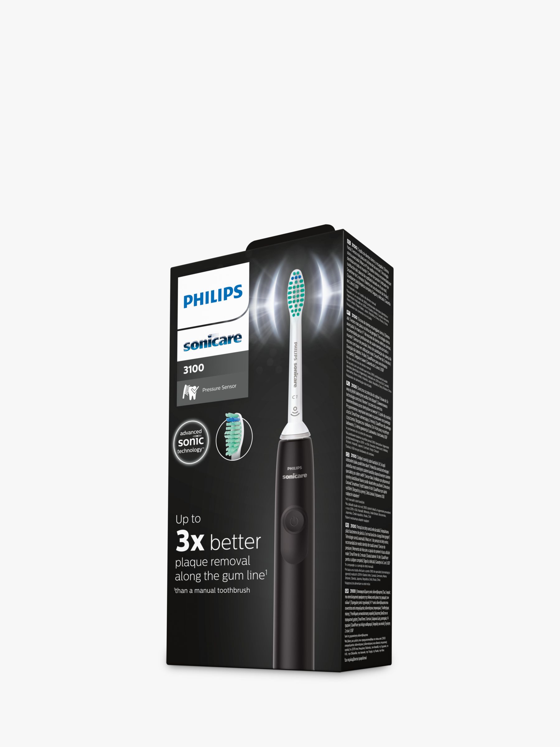 Philips Sonicare Series 3100 Electric Toothbrush, Black