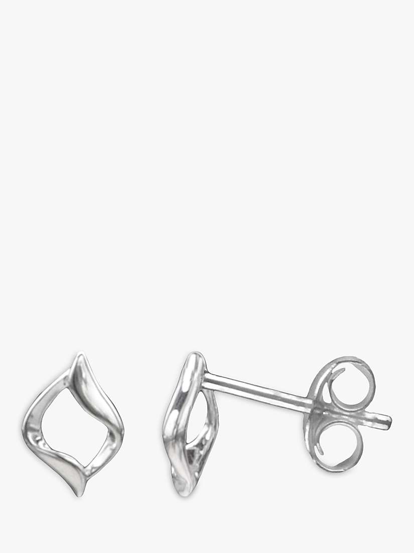Buy Nina B Open Stud Earrings, Silver Online at johnlewis.com