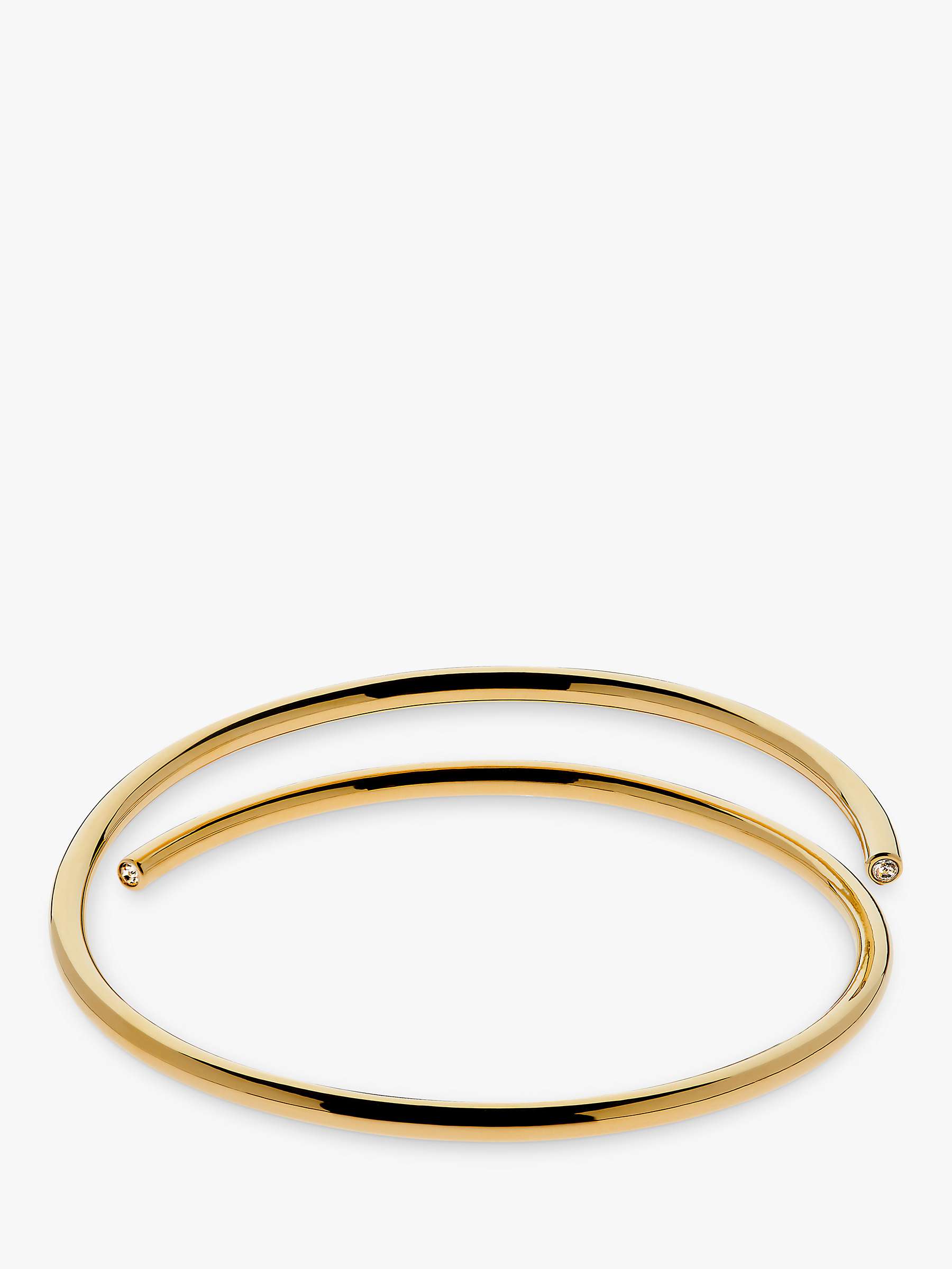 Buy Melissa Odabash Crystal Bangle, Gold Online at johnlewis.com