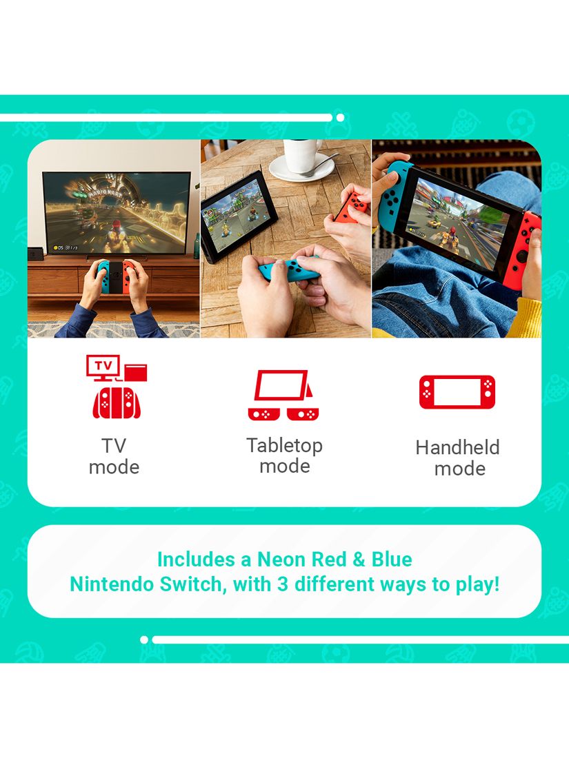 NINTENDO SWITCH CONSOLE BLUE/RED WITH SWITCH SPORTS AND LEG STRAP – Tech 2  Tech