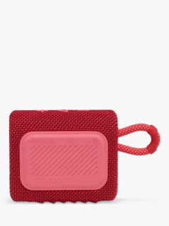 JBL Go 3 Bluetooth Waterproof Portable Speaker, Red