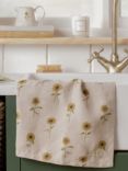 Sophie Allport Sunflower Linen Tea Towel, Natural